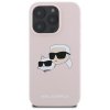 Karl Lagerfeld KLHMP16LSKCHPPLP iPhone16 Pro 6.3 różowy/pink hardcase Silicone Double Heads Print MagSafe